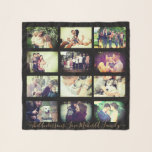 Personalized photo x12 and text scarf<br><div class="desc">Custom pictures and message</div>