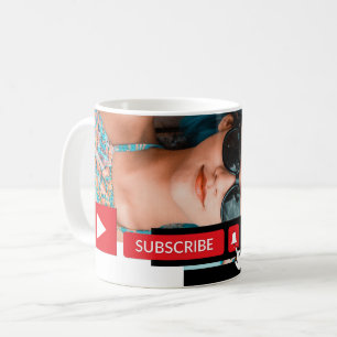 Personalized Photo, Youtube - Vlogger Advertising Coffee Mug