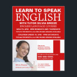 Personalized Photograph, English Language Course Flyer<br><div class="desc">Personalized Photograph,  English Language Course Advertising Flyers By The Business Card Store.</div>