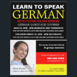 Personalized Photograph, German Language Course Flyer<br><div class="desc">Personalized Photograph,  German Language Course Advertising Flyers By The Business Card Store.</div>