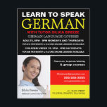 Personalized Photograph, German Language Course Flyer<br><div class="desc">Personalized Photograph,  German Language Course Advertising Flyers By The Business Card Store.</div>
