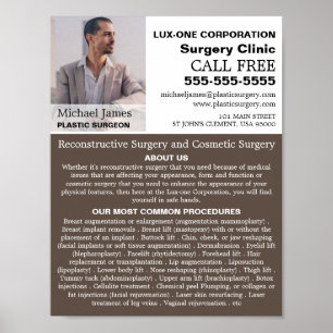 Personalized Photograph, Plastic Surgeon/Surgery Poster