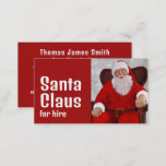 Personalized Photograph, Santa Claus Entertainer Business Card<br><div class="desc">Personalized Photograph,  Santa Claus Entertainer Business Cards by The Business Card Store.</div>