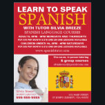 Personalized Photograph, Spanish Language Course Flyer<br><div class="desc">Personalized Photograph,  Spanish Language Course Advertising Flyers By The Business Card Store.</div>