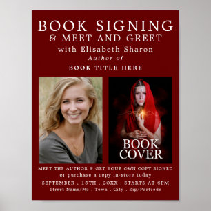 Personalized Photos, Author's Book Signing Advert Poster