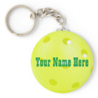Personalized Pickleball Keychain