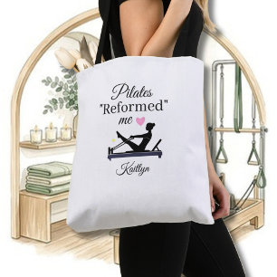 PERSONALIZED PILATES "REFORMED" ME REFORMER NAME TOTE BAG