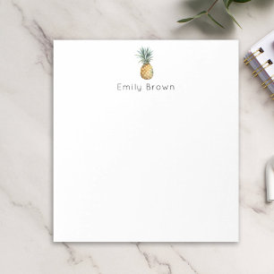personalized pineapple notepads with name