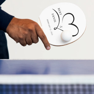 Personalized Ping Pong Paddle Wedding Custom Text 