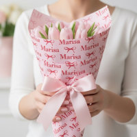 Personalized Pink Bow Name Gift 