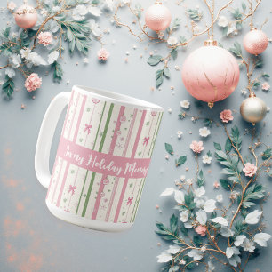 Personalized Pink Coquette Holiday Era Coffee Mug