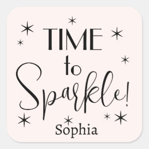 Personalized Pink Festive Christmas Gift Label 