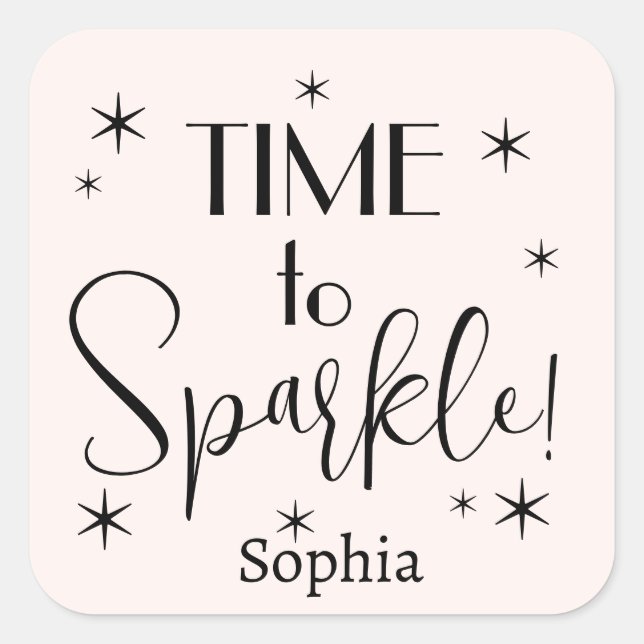 Personalized Pink Festive Christmas Gift Label  (Front)