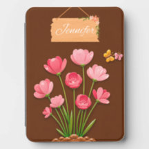 Personalized Pink Floral Kindle Case