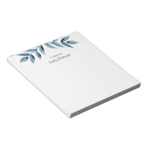 Personalized Pink floral patterned Notepad