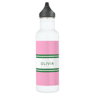 Personalized Pink & Green Golf Custom 710 Ml Water Bottle