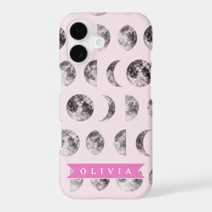 Personalized Pink Moon Phase Celestial Name Gift