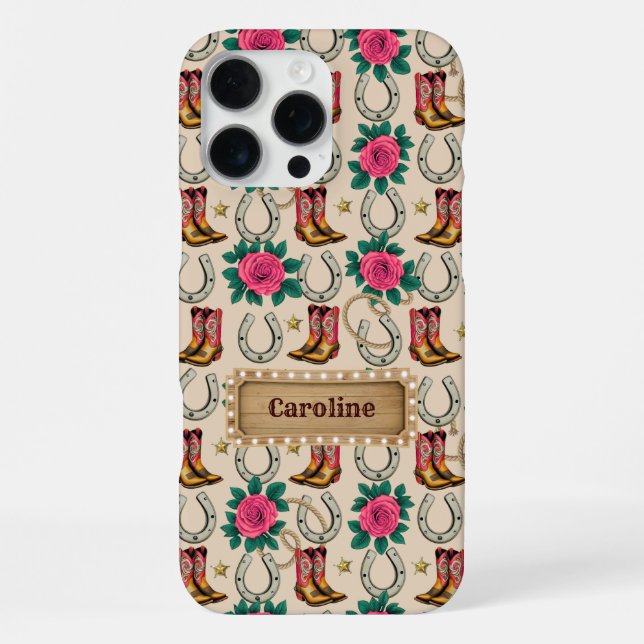 Personalized Pink Pony Club iPhone / Samsung Case (Back)