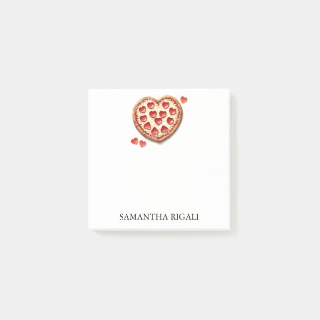 Personalized Pizza Post-it Notes (Front)