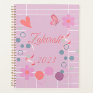 Personalized Planner Custom Name pink planner