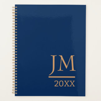 Personalized Planner with a Dark Blue Cover