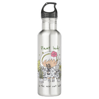 Personalized/ Plant Lady 710 Ml Water Bottle