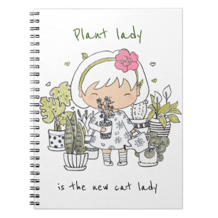 Personalized/ Plant Lady Quote Notebook