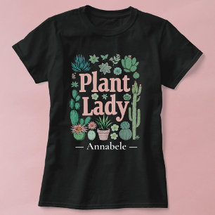 Personalized Plant Lady T-Shirt