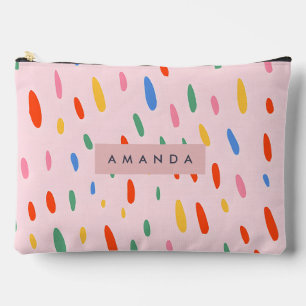 Personalized Playful Confetti Sprinkle Accessory Pouch