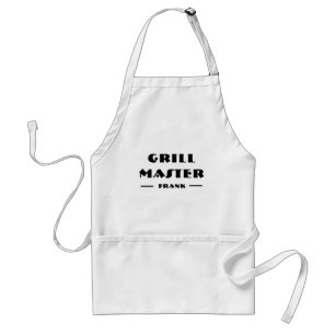 Personalized Pocket Apron - Custom Grill Master