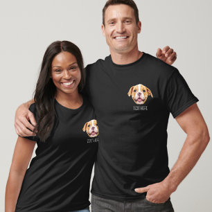 Personalized Pocket Face Photo Funny T-Shirt