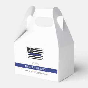 Personalized Police Retirement Celebration Favour Box