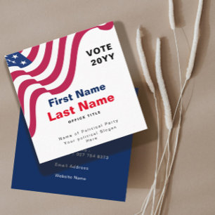 Personalized Political Campaign Business Card