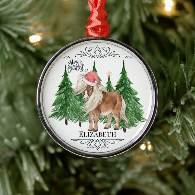 Personalized Pony Christmas Ornament Keepsake (Tree)
