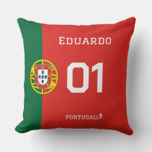 Personalized Portugal Soccer Fan Gear - Custom Nam Cushion