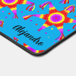 Personalized Posada Navideña Blue Piñata Custom  Desk Mat