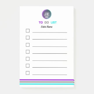 Personalized Post-it Notes To Do List 2021 JK Logo