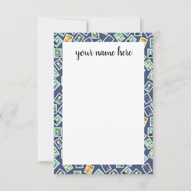 Personalized Postal Worker Note Cards (Front)