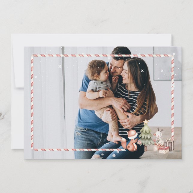 Personalized postal Xmas Invitation (Front)