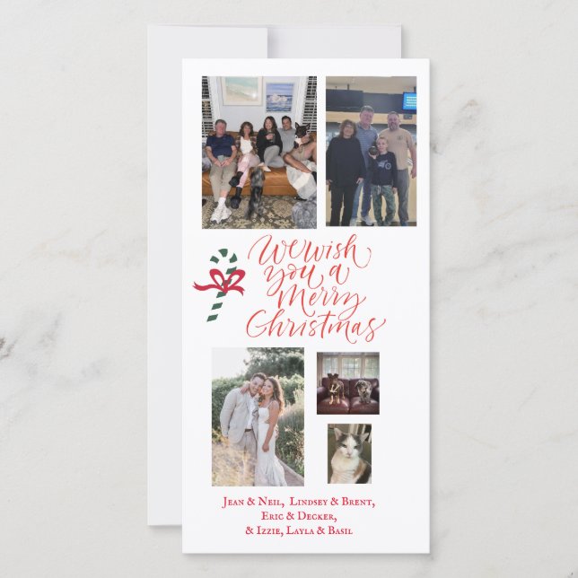 PERSONALIZED Postcard Xmas card (Front)