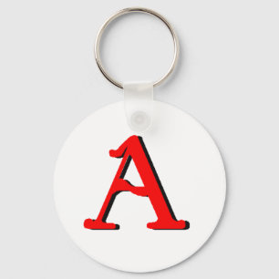 Personalized Products: Initial A Key Ring