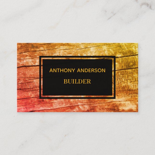 Personalized professional construction business card (Front)