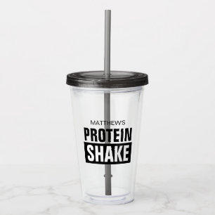Personalized protein shake Acrylic Tumbler cup