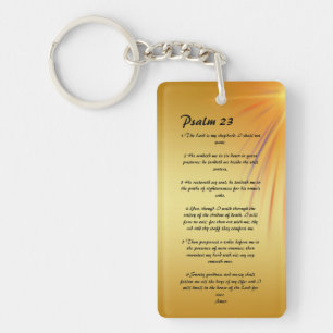 Personalized Psalm 23   keychain