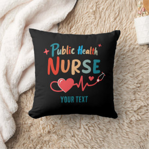 Personalized Public health nurse RN gifts Cushion