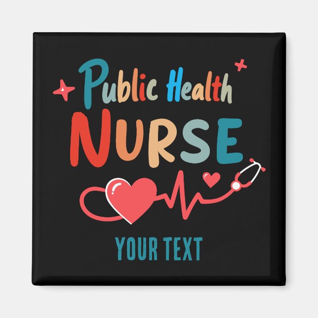 Personalized Public health nurse RN gifts Magnet (Front)