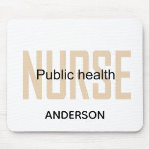 Personalized Public health nurse RN gifts Mouse Pad