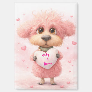 Personalized Puppy Love Magnet