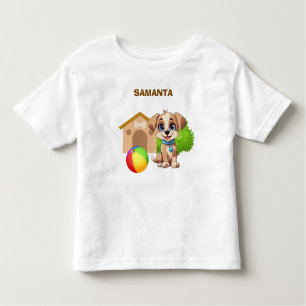 Personalized Puppy Toddler T-Shirt