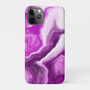 Personalized Purple and White Marble Swirls    Case-Mate iPhone Case